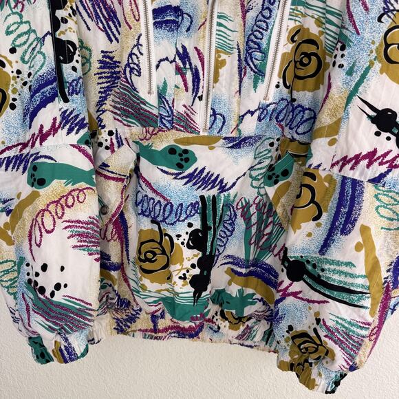 Vintage S Oliver Sport Jacket Large Retro Abstract Anorak Ski Snowboard 90s - Picture 5 of 13